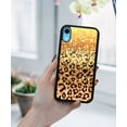 thumbnail image 5 of WIRESTER Shockproof Soft Rubber Cover Case for Apple iPhone XR 6.1", Gold Glitter Sparkle With Black Yellow Glitter Leopard, 5 of 5