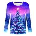 thumbnail image 4 of Fall Saving Talove Long Sleeve Shirts for Women Graphic Printed Sweatshirt Fall Fashion Must Haves Fall Fashion Outfits 2025 Womens Tops Trendy Plus Size Christmas Shirts, 4 of 6