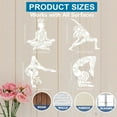 thumbnail image 4 of 4pcs Yoga Pose Lady Stencil 11.8×11.8inch Large Artistic Gymnastics Stencil with Paint Brush Mandala Patterned Yoga Clothing Women Templates for Windows Yoga Classroom Wall Canvas, 4 of 9