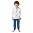 thumbnail image 4 of Byoo Big Boys Outfit Penguin Print Long Sleeve Round Neck Pullover Top Pants Sleepwear Loose Comfy Nightwear for Kids, 4 of 4