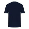 thumbnail image 5 of DODADAWANJ Mens V Neck T Shirts Big and Tall V Neck Tshirt Casual Summmer Short Sleeve Tshirt Solid Color Basic Tees Navy M, 5 of 6