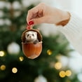 thumbnail image 4 of ZCSKFIN Cozy Animal Christmas Ornaments Set, Acrylic Cute Animal Tree Hanging Decorations with Rustic Nature Theme, Perfect for Animal Lovers and Festive Home Decor Enthusiasts, 4 of 6