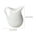 thumbnail image 2 of 2 Pcs Pichet à Sauce en Porcelaine Mini Pichet à Lait Blanc Mini Accessoires de Cuisine, 2 of 5