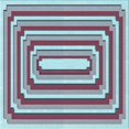 thumbnail image 1 of Ahgly Company Machine Washable Indoor Square Transitional Blue Lagoon Blue Area Rugs, 7' Square, 1 of 7