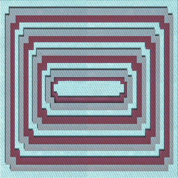 Ahgly Company Machine Washable Indoor Square Transitional Blue Lagoon Blue Area Rugs, 5' Square