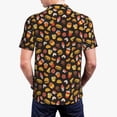 thumbnail image 3 of Balery Burger Fries Printed Men’s Short Sleeve Polo Shirt, Midweight Men's Shirt,Golf Polo shirts -Medium, 3 of 8