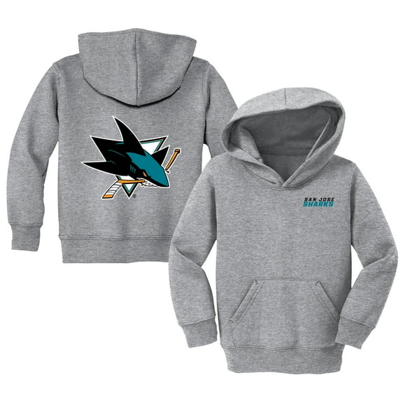 Toddler Chad & Jake Heather Gray San Jose Sharks Pullover Hoodie
