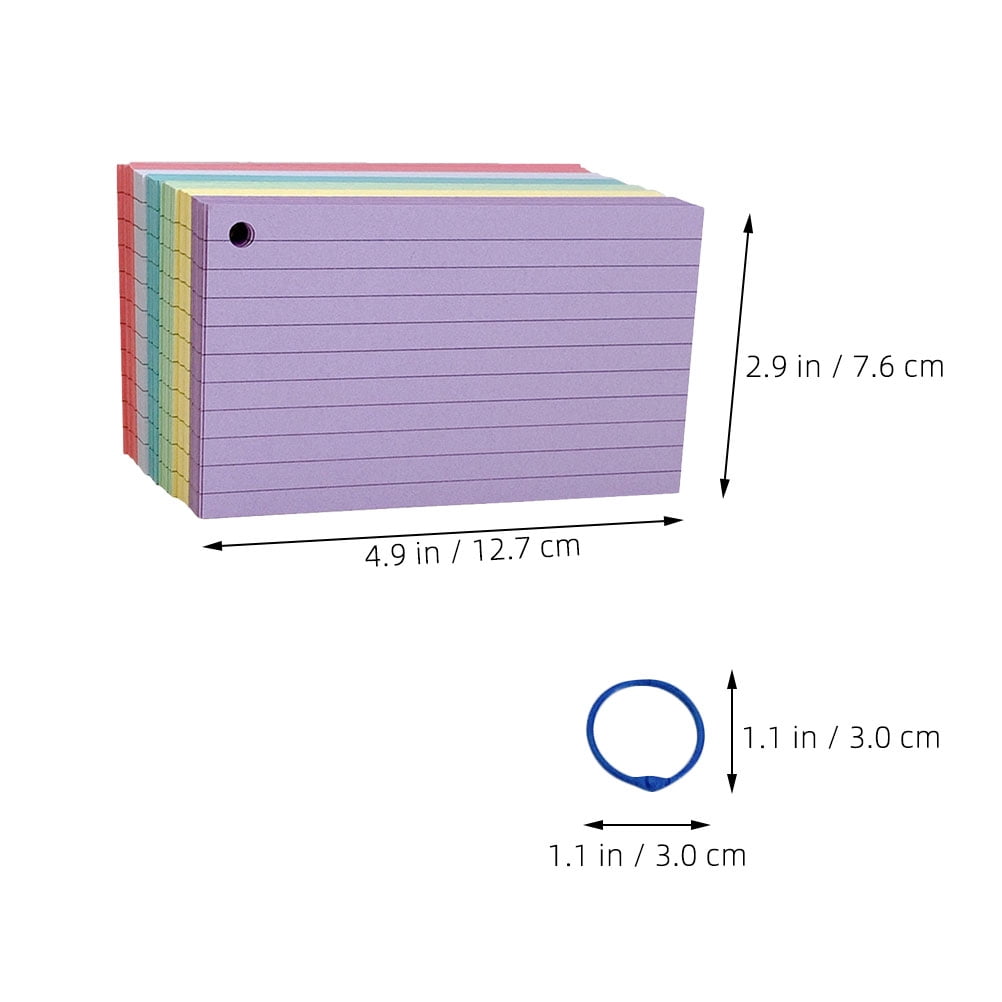WHAMVOX Small Lined Memo Pads and Flash Cards Set for Note Taking, Study, and Organizing Notes