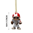 thumbnail image 3 of Interesante Llavero Con Estatua Acrílica De Jugador De Rugby Estilo Supermuñeca Diseño 2D Un Recuerdo Deportivo Que Los Aficionados Pueden Coleccionar, 3 of 6