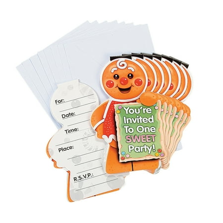 Candy Town Invitations (8Pc) - Party Supplies - 8 Pieces