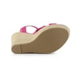 thumbnail image 5 of BLISSFUL STEP Women's Platform Slingback Espadrille Wedge Heel Sandals, 5 of 6
