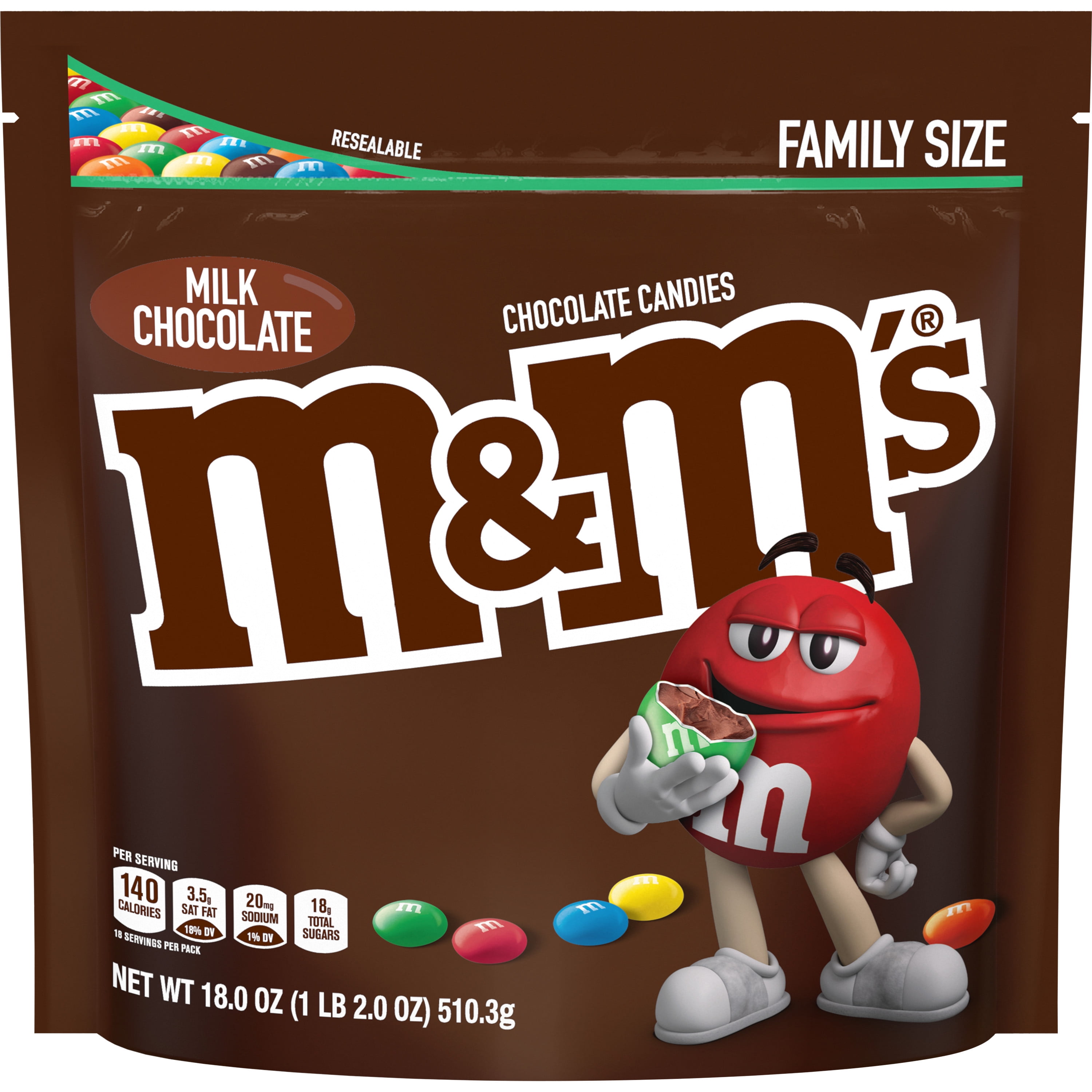 M&M's Fun Size Milk Chocolate Candy, 20 lb
