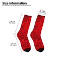 thumbnail image 2 of Fuzoiu Red Rose Print Kids Socks For Boys Girls,Grip Crew Socks with Non Slip,Lightweight Stretch Crew Socks,Toddlers Crew Boot Socks, 2 of 5