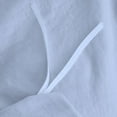 thumbnail image 5 of DNG Creations 5 Piece Double Ruffle Duvet Cover With Zipper Closure ( Solid Light Blue ) All-Season 100% Egyptian Cotton, 800 Thread Count ( Oversized King - Size ), 5 of 6
