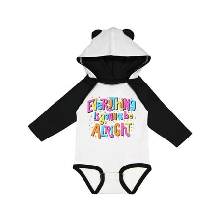 

Inktastic Everything is Gonna be Alright Inspirational Quote Gift Baby Boy or Baby Girl Long Sleeve Bodysuit