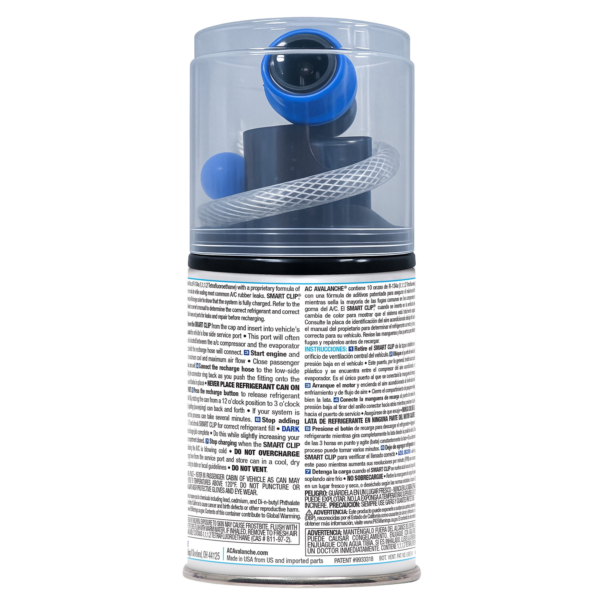 Avalanche 10 oz Automotive Refrigerant R134a Kit