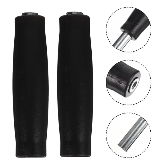 LEORX 2Pcs Barbell Grips Professional Rubber Tear-resistant for Gym Training Fitness Enthusiasts