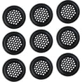 thumbnail image 1 of KAIYANG 10 piezas de ventilación de aire de acero inoxidable de 19 mm, malla circular, rejilla de ventilación circular negra, cubierta de rejilla, cubierta de rejilla de ventilación de aire para venti, 1 of 5