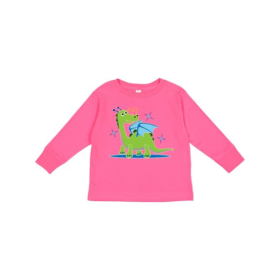 Inktastic Dragon for Kids Boys or Girls Long Sleeve Toddler T-Shirt
