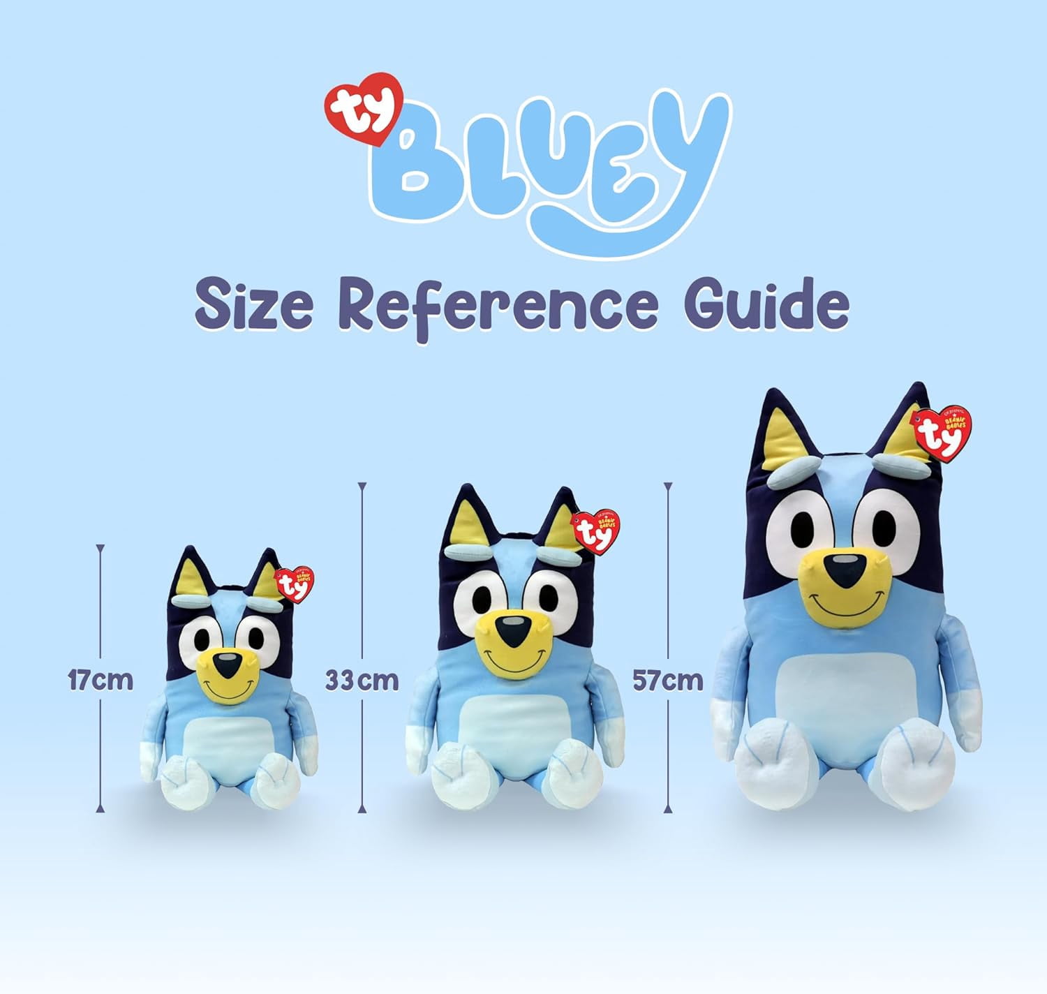 TY Beanie Babies Bluey & Bingo 13" Soft Body 2-Pack Bundle, Stuffed Animals and Plush Toys, Blue and Orange
