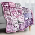 thumbnail image 2 of LHSHID 80th Birthday Gifts for Women 80 Years Old Birthday Gifts Unique 80th Birthday Decorations Gift Best 80th Birthday Gift Ideas for Mom Wife Sister Friend Happy Birthday 40x50in, 2 of 6