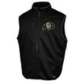 thumbnail image 2 of Men's Franchise Club Black Colorado Buffaloes Softshell Full-Zip Vest, 2 of 3