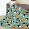 thumbnail image 6 of Cauagu Cute French Bulldog Pattern Flannel Bed Blankets,Fleece Blanket Comfortable Air Conditioning Blanket for Sofa Bed Travel Couch & Living Room -50"x40", 6 of 8