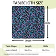 thumbnail image 2 of Dog Bones Square Fitted Tablecloth with Elastic Edge,Square Table Cover,Washable Elastic Table Cover for Home Kitchen Party Decor 36"x36", 2 of 6