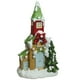 Northlight 21,25" Vert et Blanc Pré-Éclairé la Neige A Couvert l'Église de Noël Figurine de Table de Noël – image 1 sur 1