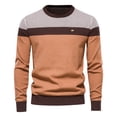 thumbnail image 1 of TIHLMK Men's O-neck Sweater Soft Casual Sweaters For Men Classic Pullover Sweaters With Ribbing Edge, 1 of 4