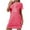 Hot Pink, variant on Wensltd Short Sleeve Nightdress for Women Christmas Crew Neck Loose Fit Festive Soft Comfortable Sleepwear for Holiday