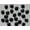Black, variant on U8MO 100X Porcelain Flat Bead Gardening Glass Stone Fish Tank Decor Kid Toy DIY-Mixed-100pcs