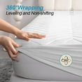 thumbnail image 6 of CGW Quilted Waterproof Mattress Protector Fitted Sheet, Deep Pocket, Brushed Fabric with TPU Backing, Breathable & Noiseless, White, Queen, 6 of 9