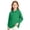 04# Green, variant on Girl's Long Sleeve Polo Shirt Stretch Pique Polo Shirts School Uniform Camel,3-4 Years
