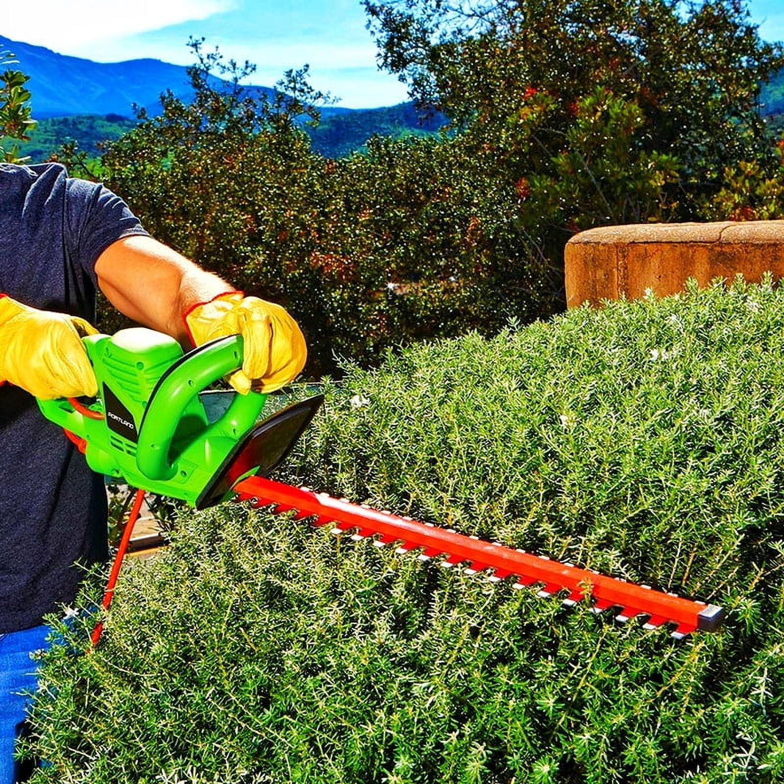 New Hedge Trimmer 22 inch Blade 3.5 Amp 3200 SPM Speed Corded Electric Hedge Trimmer, Green