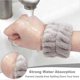 thumbnail image 2 of 8 Pcs Spa Wristbands Microfiber Wristbands Wrist Wash Face Absorbent Wristbands Wristbands for Women Girls Prevent Liquid, 2 of 5