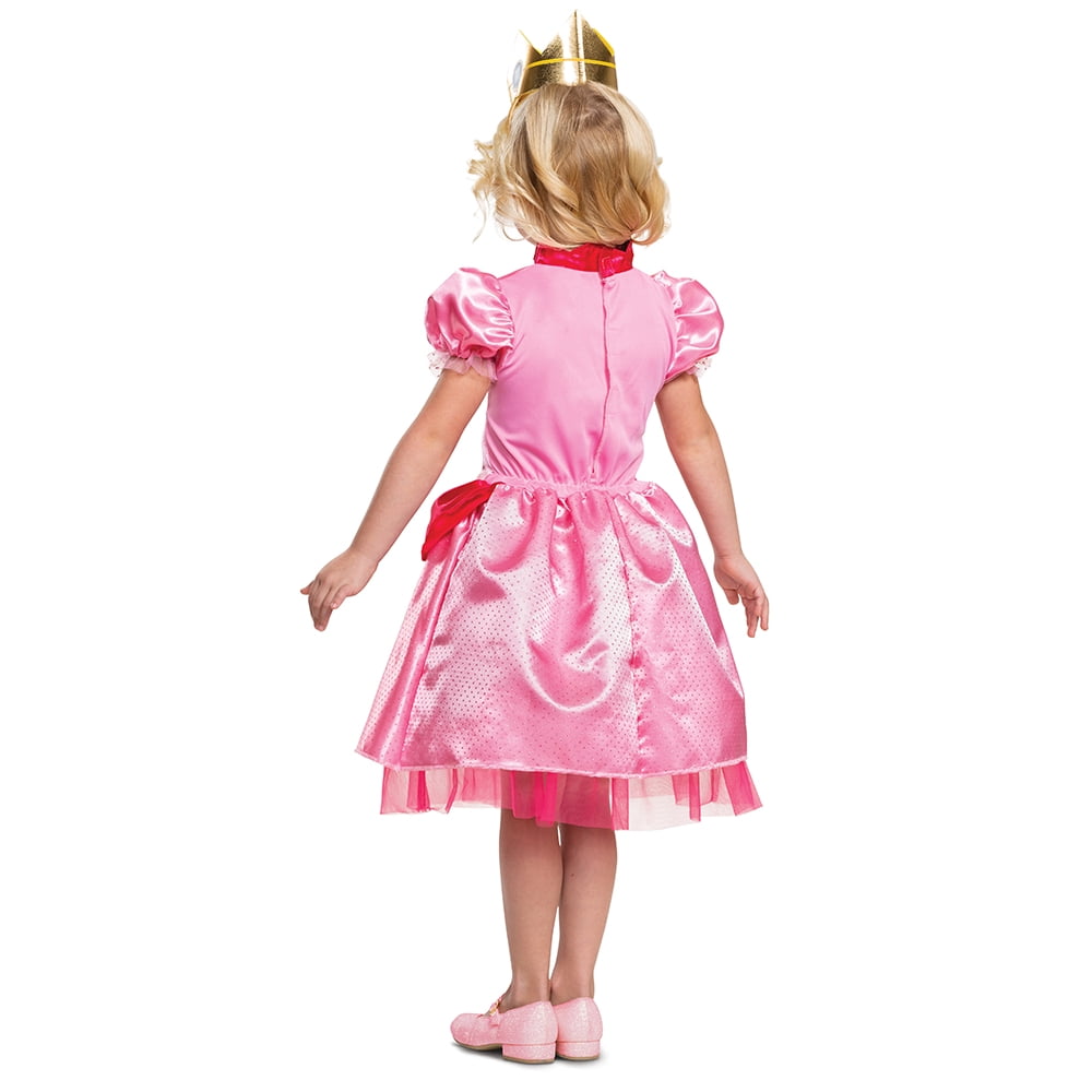 Nintendo Super Mario Bros. Princess Peach Halloween Costume for Children, Toddlers Size 2T, by Disguise