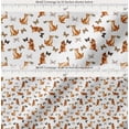 thumbnail image 2 of Soimoi White Cotton Poplin Fabric Insect & Cat Animal Print Fabric by Yard 42 Inch Wide, 2 of 7