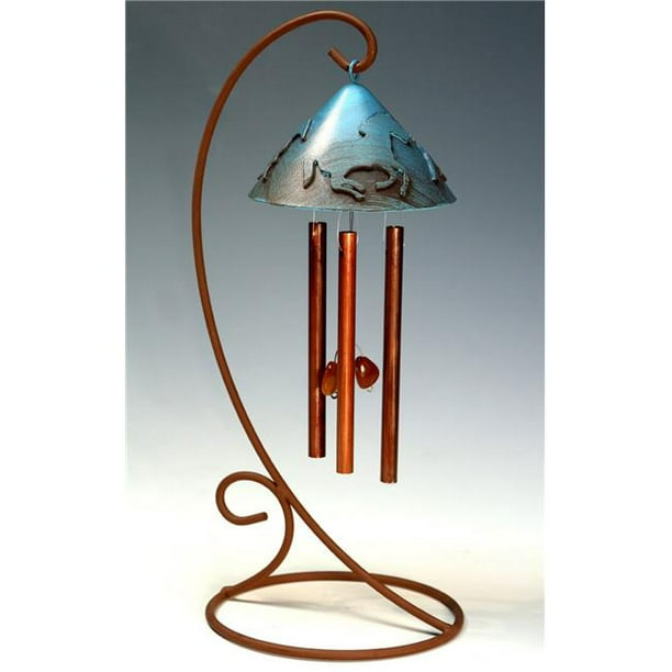 Sunblossom Solar Gifts SUPS1turq Saddle Up Sunchime Solar Powered