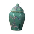 thumbnail image 3 of Ceramic Ginger Jar Vase Multi Purpose Decorative with Lid Porcelain Jars Asian Ginger Jar for Home Decor Countertop Home Floral Arrangement Plum Bossom, 3 of 8