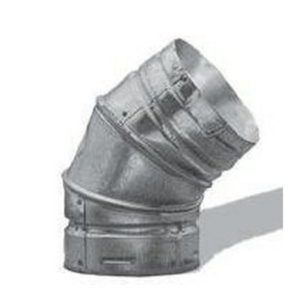 Simpson Duravent Gas Vent Adjustable Elbow 45 Degree 3 Galvanized Al Ul