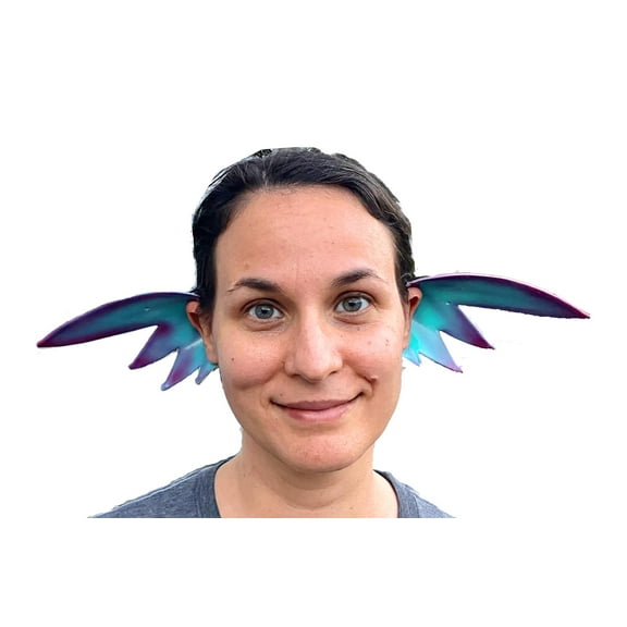 Pixie Ears Purple/Teal Handcrafted Fantasy Halloween Costume Accessory Latex