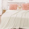 thumbnail image 2 of Manta Tejida PiccoCasa 100% Algodón Suave Decorativa Beige 70 x 78, 2 of 11