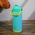 thumbnail image 3 of BJPKPK Insulated Water Bottle with Straw Lid, 18oz Thermos Water Bottles, Flex Handle & Non-slip Boot, BPA Free Leak Proof Stainless Steel Metal Water Bottles, Tumblers, Cups,Twilight Blue, 3 of 4