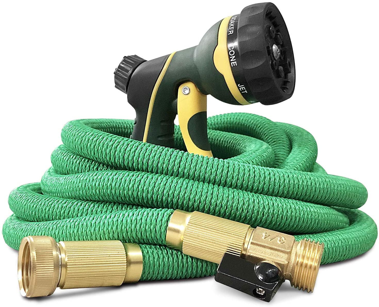 25/50/75/100FT Expandable Flexible Garden Water Hose Latex Tube US Connect 