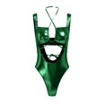 thumbnail image 2 of Gibobby Trajes de Baño para Mujer 2024 Traje de baño metálico de 2 piezas para mujer, conjunto de bikini con cordón triangular y falda de playa(Verde,G), 2 of 5