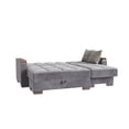 thumbnail image 6 of Ottomanson Origins X Convertible L-Shaped Sectional Sofa, Gray Microfiber, 6 of 12