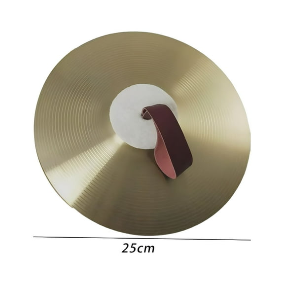QAYOZ Crash Cymbal Rhythm Beat Musical Instrument Traditional Percussion Hand Cymbals for Drum Player Parties Practice Performance Beginner 10inch