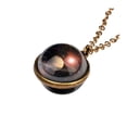 thumbnail image 2 of RYRDWP In Glow The Dark Galaxy System Dome Planet Necklace Pendant, 2 of 2