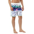 thumbnail image 5 of Unique Bargains Men's Swim Shorts Drawstring Waist Summer Board Shorts 30 White Blue, 5 of 6
